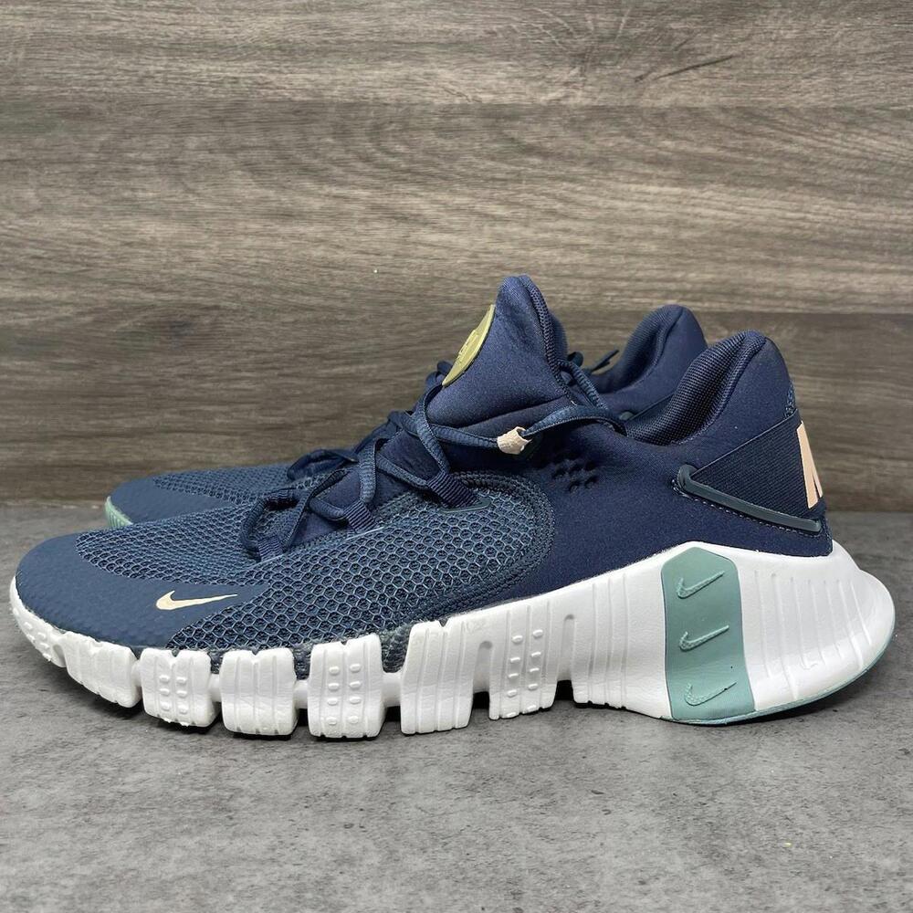 Nike Free Metcon 4 Shoes Mens Size 14 Blue Sneakers Training CT3886-401
